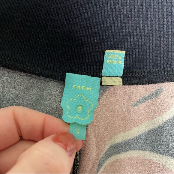 Anthropologie Farm Rio Calla Evil Eye Boho Floral Print Flare Pants Size S - Picture 5 of 9